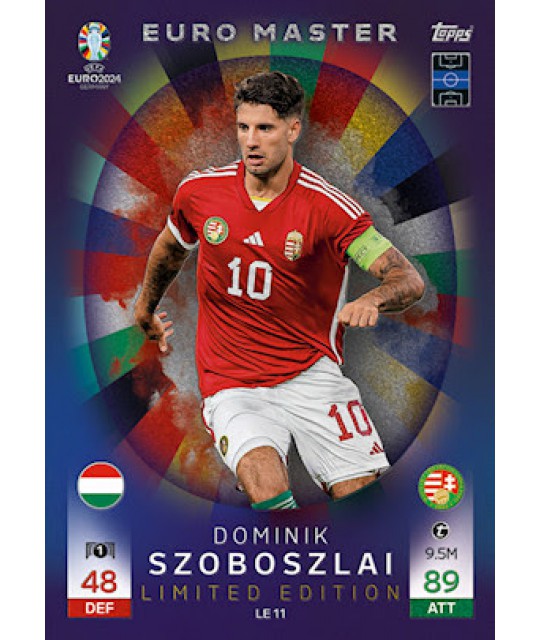Topps Match Attax UEFA EURO 2024 Euro Master Limited Edition Dominik Szoboszlai (Hungary)